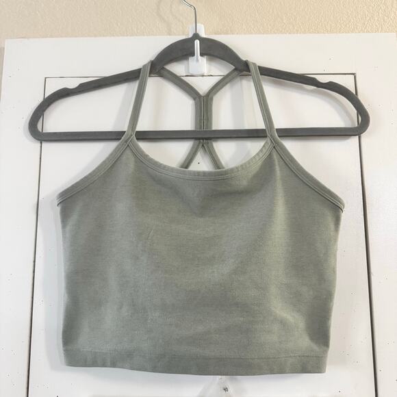 Beyond Yoga Spacedye Slim Racerback Cropped Tank and Legging Set SM Green - Picture 7 of 11